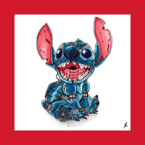 Poster Mécha Stitch par JBriand – Art Geek et Pop Culture