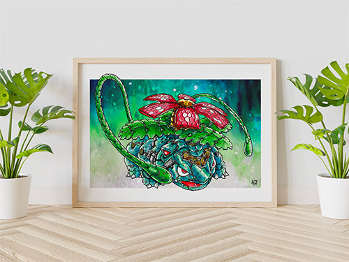 Poster Mécha Florizarre par JBriand – Pokémon revisité