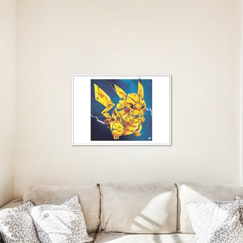 Poster Mécha Pikachu par JBriand – Pokémon futuriste