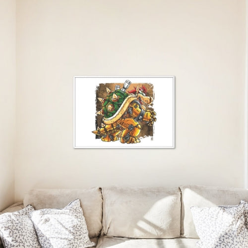 Poster Mécha Bowser par JBriand – Art Geek et Pop Culture