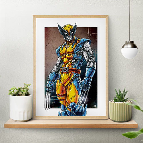 Poster Mécha Wolverine par JBriand – Art Geek et Super-Héros