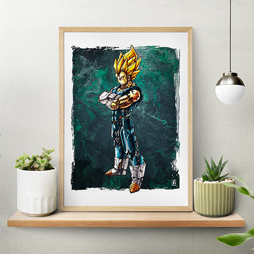 Poster Mécha Vegeta par JBriand – Art Geek et Dragon Ball