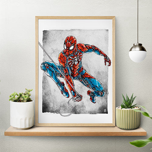 Poster Mécha Spiderman par JBriand – Art Geek et Super-Héros