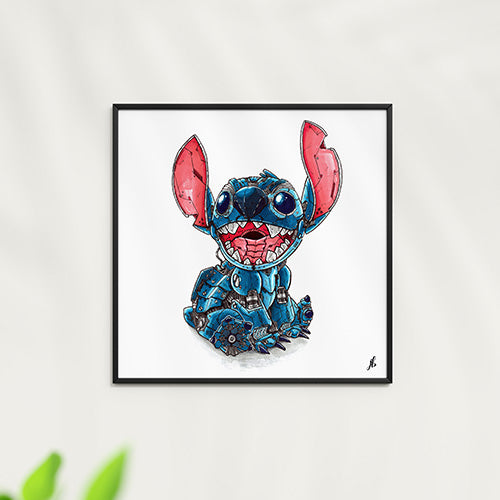 Poster Mécha Stitch par JBriand – Art Geek et Pop Culture