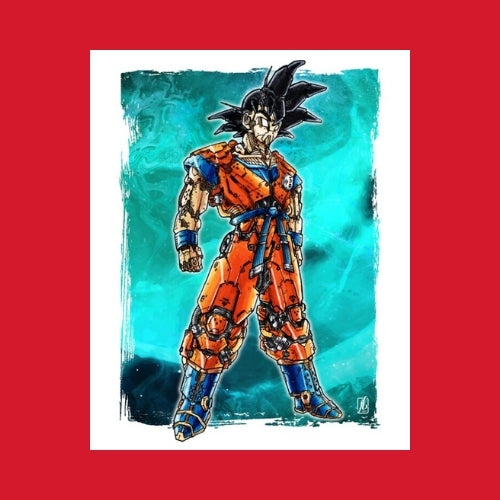 Poster Mécha Son Goku par JBriand – Art Geek et Dragon Ball