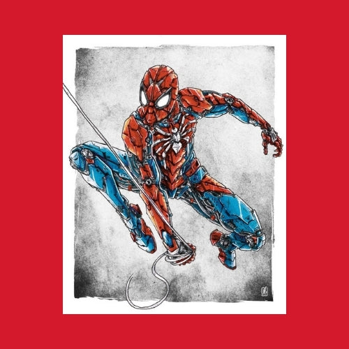 Poster Mécha Spiderman par JBriand – Art Geek et Super-Héros