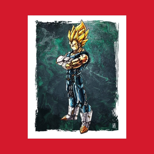 Poster Mécha Vegeta par JBriand – Art Geek et Dragon Ball