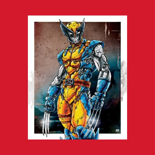 Poster Mécha Wolverine par JBriand – Art Geek et Super-Héros