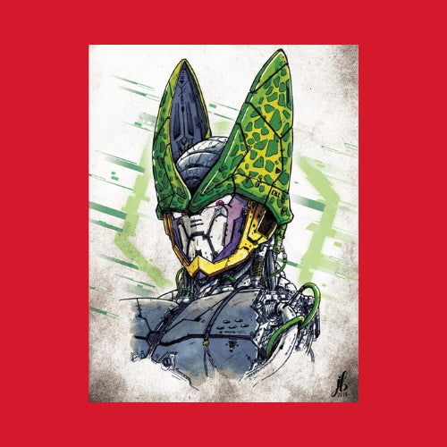 Poster Mécha Cell par JBriand – Art Geek et Pop Culture