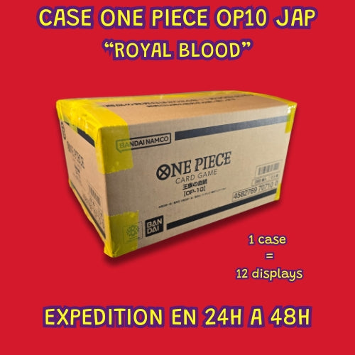 CASE One Piece TCG version Japonaise - OP10 - "Royal Blood"